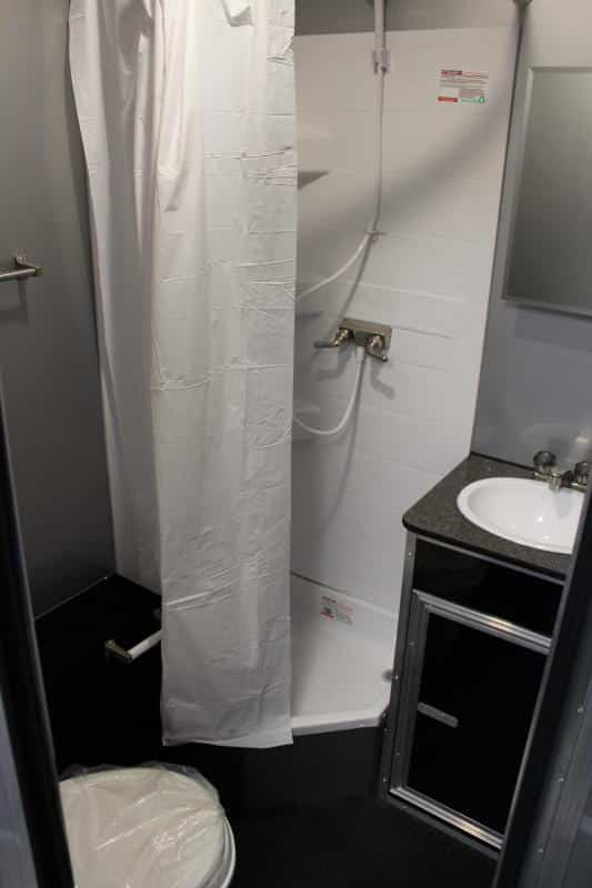 Enclosed Car Trailer with Bathroom For Sale 34ft.