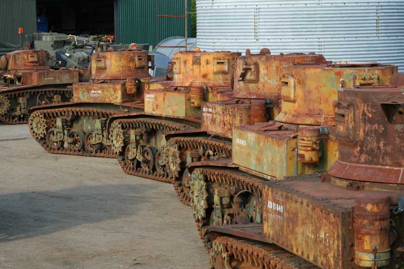 M3A1 Stuart tanks