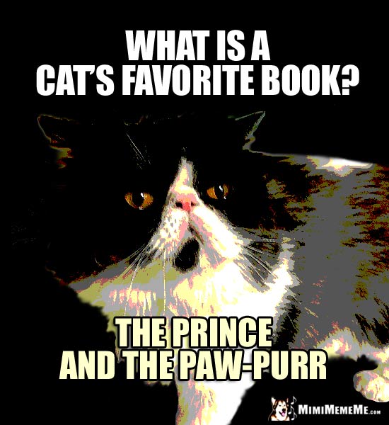 Clever Cat Jokes, Smart Kitty Riddles, Funny Cat Memes, Literate Feline