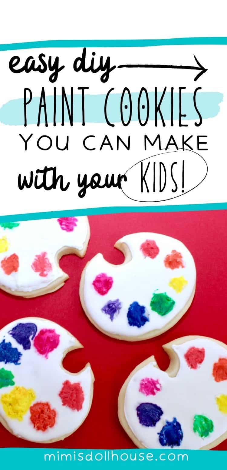 Simple DIY Paint Palette Cookies Mimi's Dollhouse
