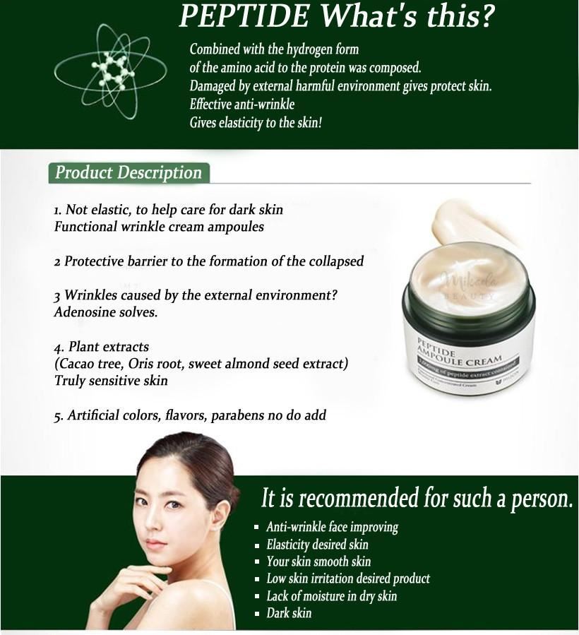Mizon Peptide Ampoule Cream Cremas Mimo Korean Cosmetics