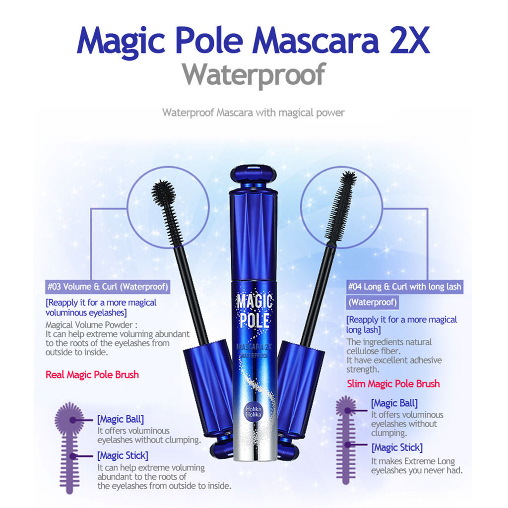 Magic Pole Mascara 2X Waterproof 03 Volume and Curl (Waterproof