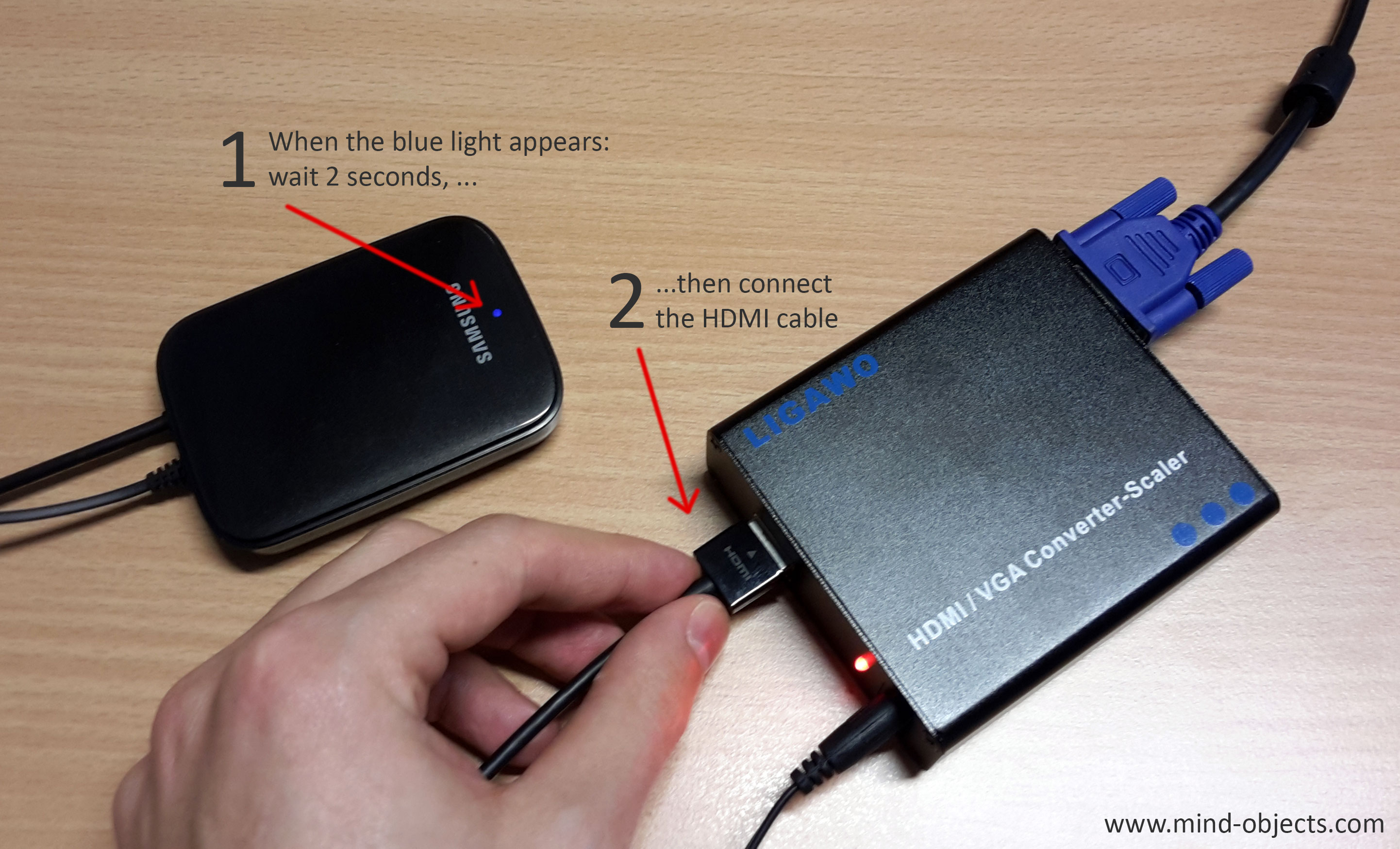 Wireless Screen Sharing for Android Devices with VGA Wireless Screen Sharing for Android Devices with VGA