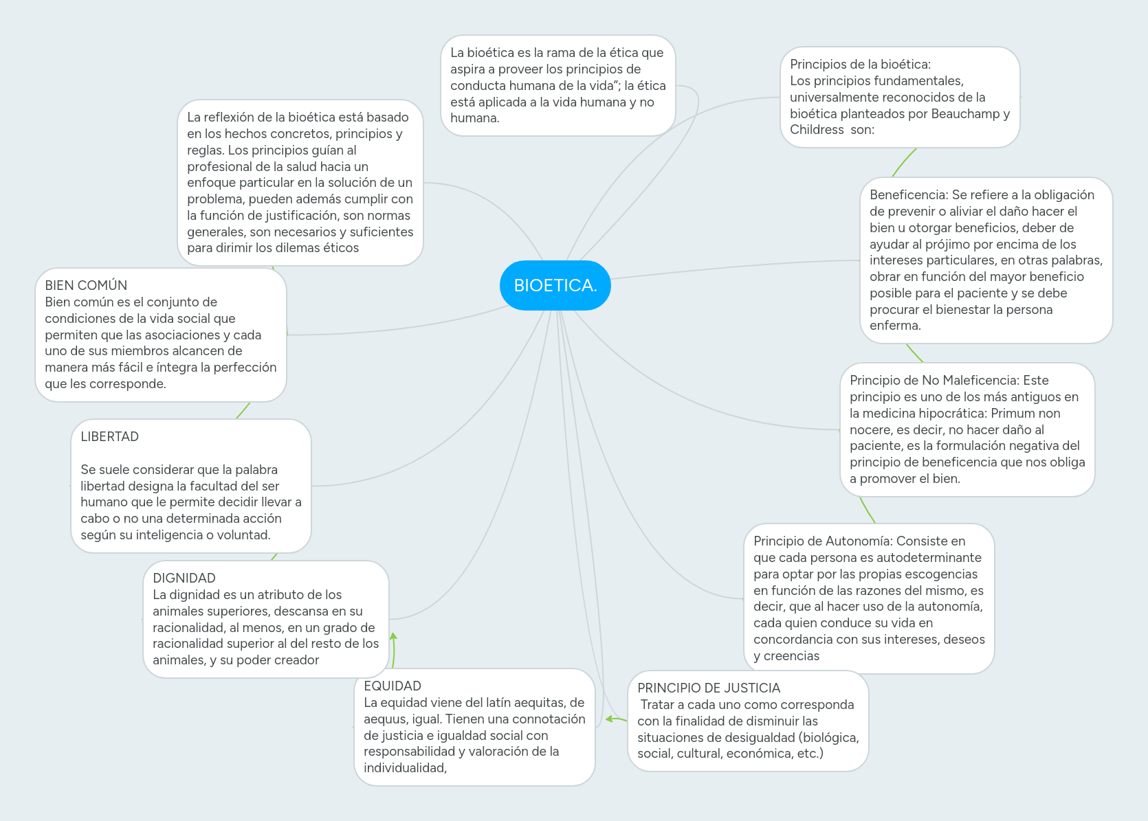 Mapa Mental De La Bioetica slingo