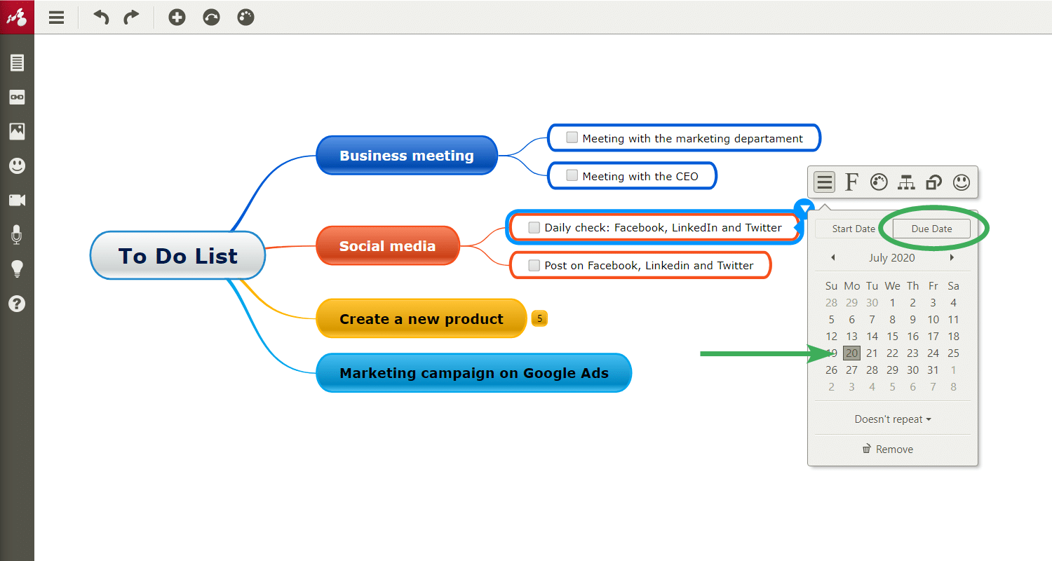 Recurring Tasks for better task management Mindomo