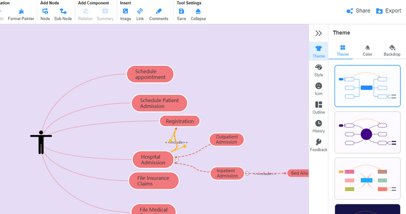 Lucidchart Use Case Diagram: Default And Alternative Way