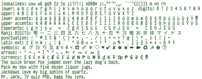 programmer fonts Java Glossary