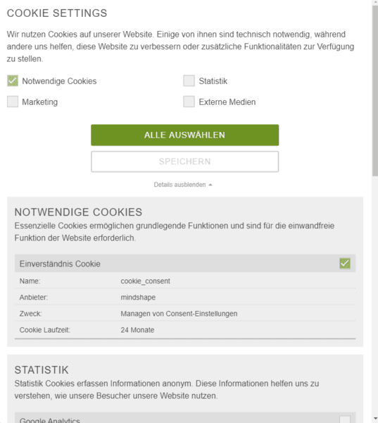 CookieConsent TYPO3Extension zur EUCookie Richtlinie mindshape