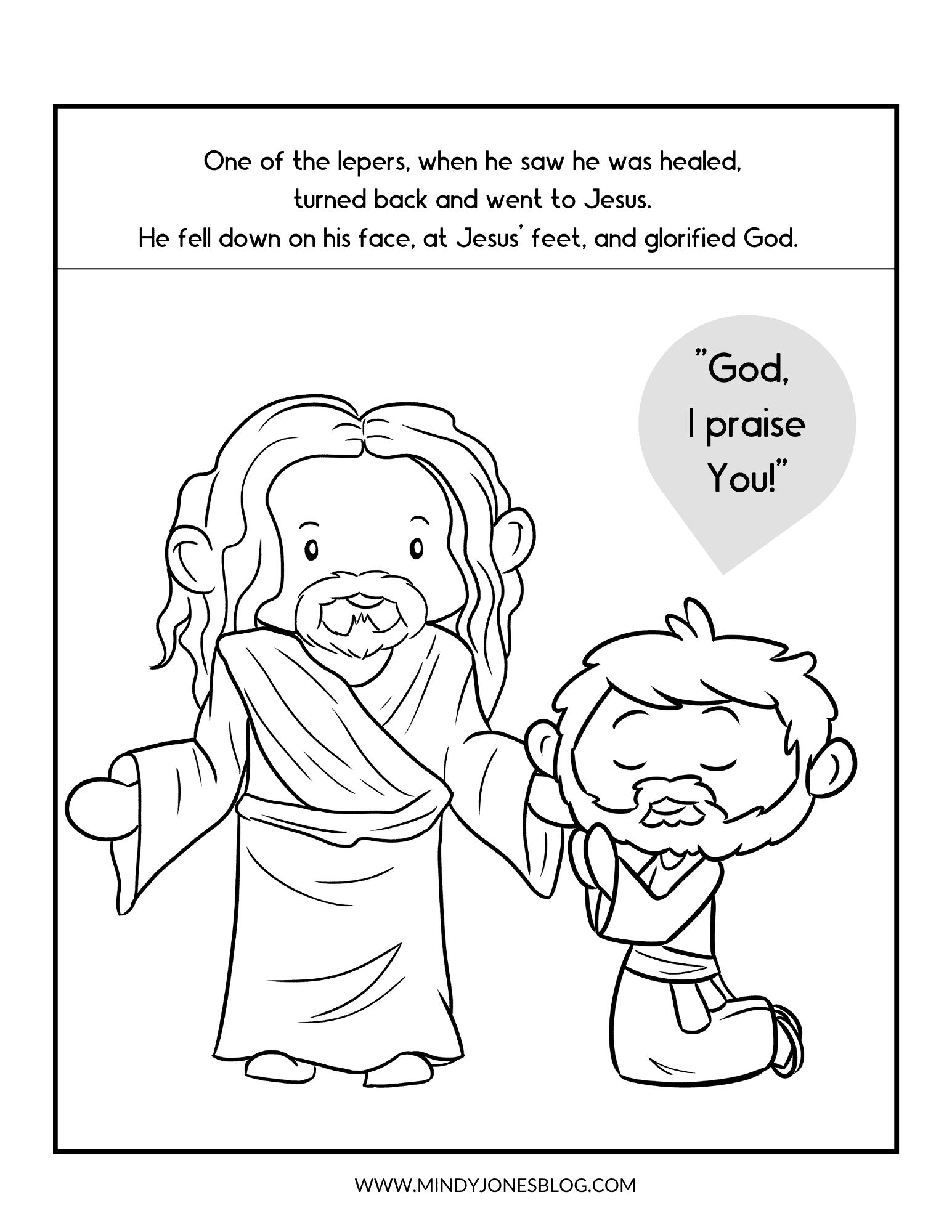 The 10 Lepers Bible Workbook + Free Bible Verse Coloring Pages