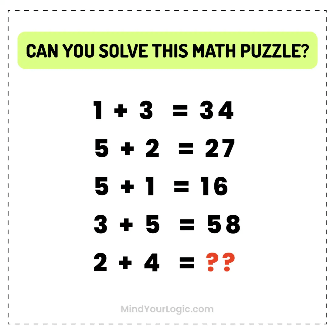 Daily Riddle Challenge Can You Solve This Math Equation Puzzle"