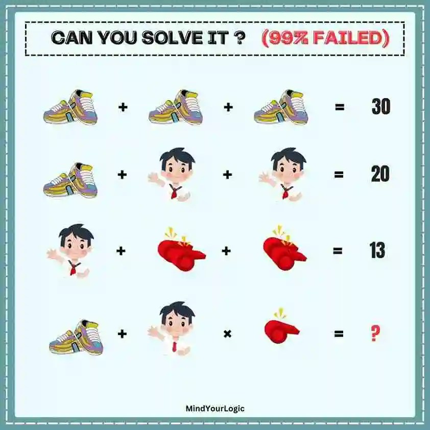 Shoes, Boy and Whistle Puzzle