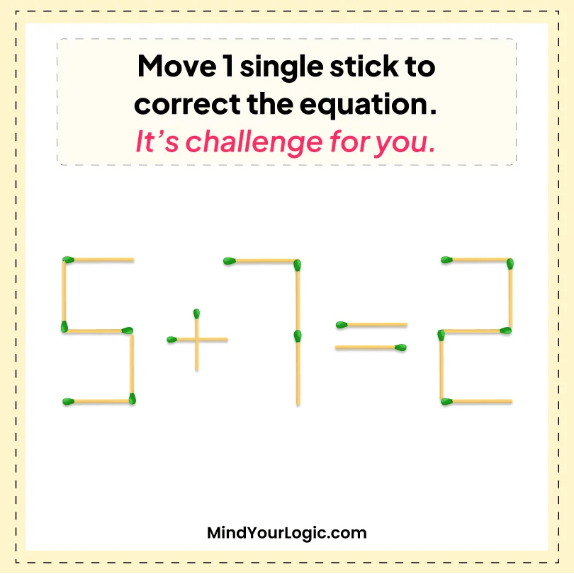 Matchstick puzzles with answers to improve your brain mindyourlogic