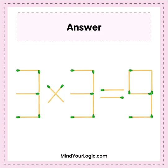Matchstick puzzles with answers to improve your brain - mindyourlogic.com