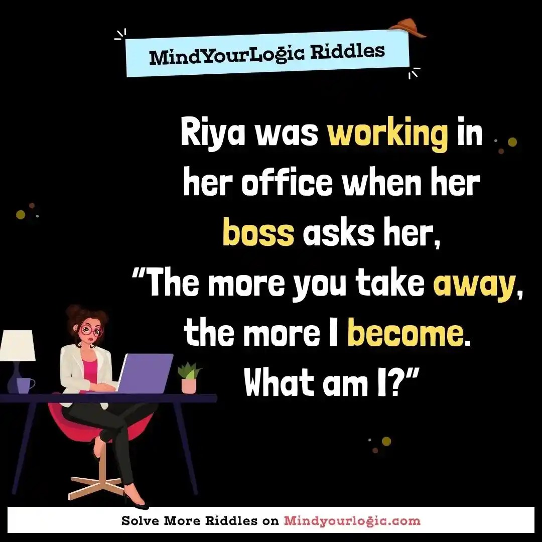 Riya was working in her office when her boss asks her, ?The