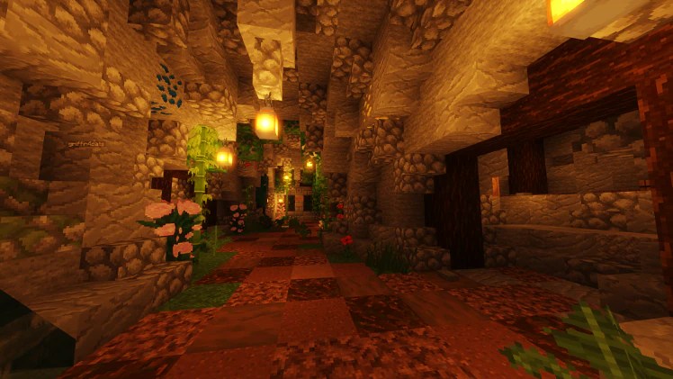 Lush Underground Cave Minecraft