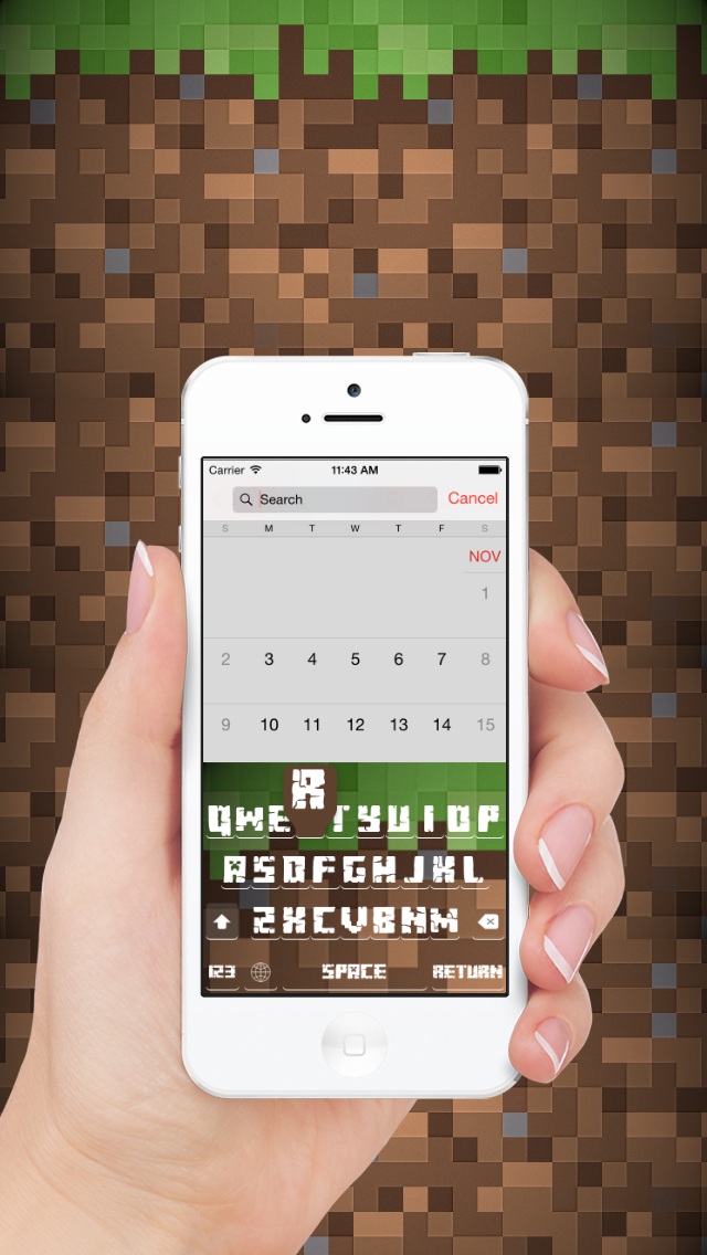 Minecraft Pixel Keyboard for iOS 8 Minecraft 101 Blog