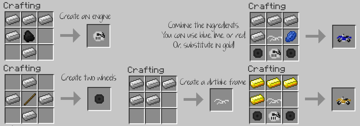 The Dirtbike Mod (1.6) Minecraft Mods