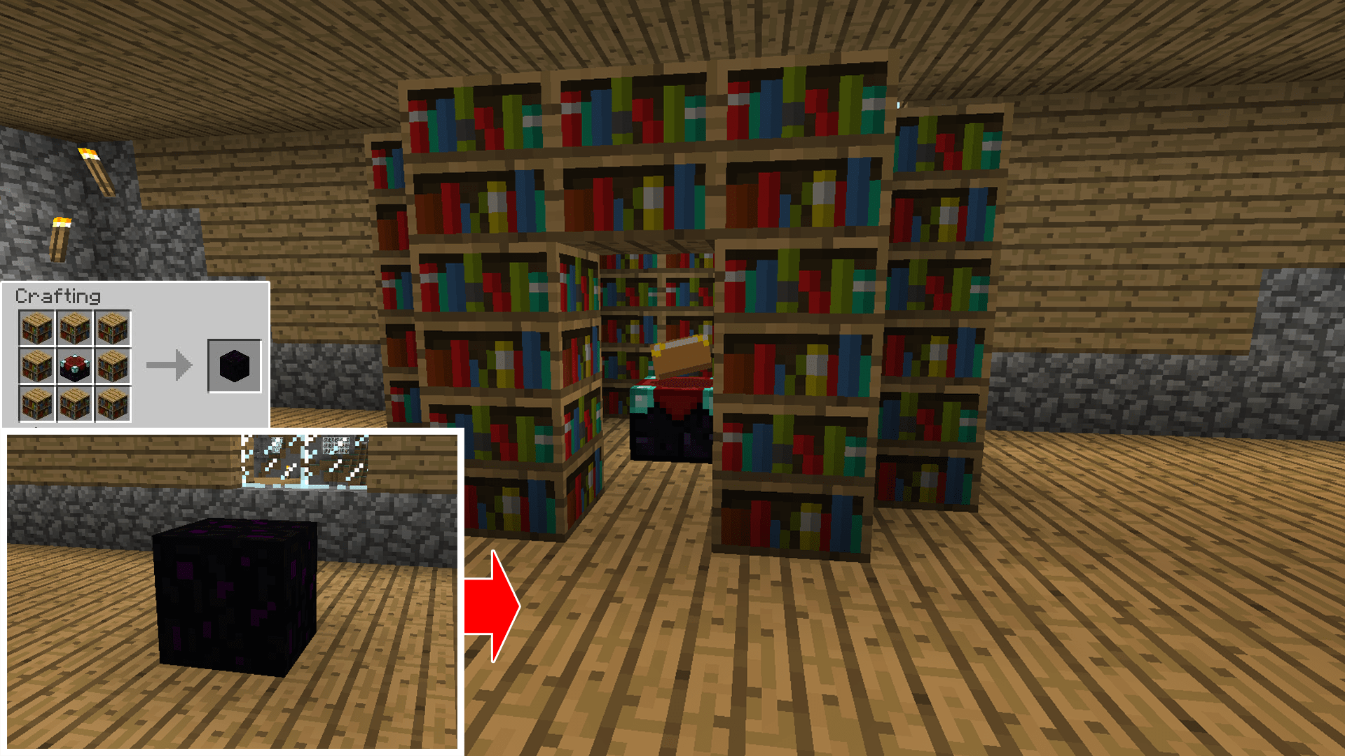 How To Build Max Enchantment Table You'll need four obsidian, two