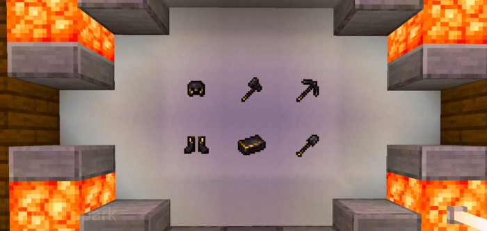 GOLD NETHERITE MCPE Texture Packs minecrafts.us
