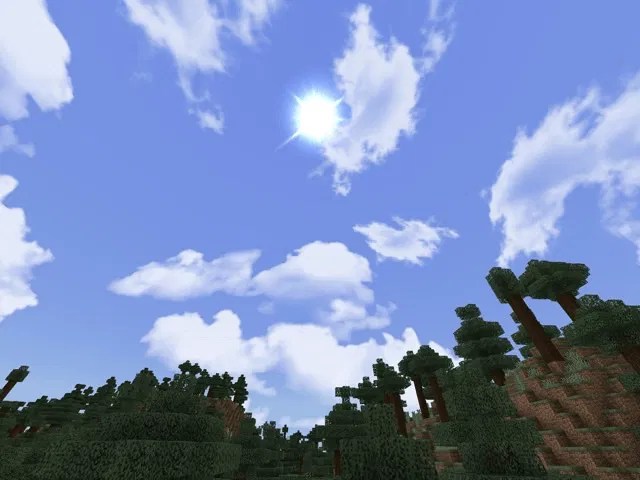 Realistic Sky Cloud Cubemap MCPE Texture Packs minecrafts.us