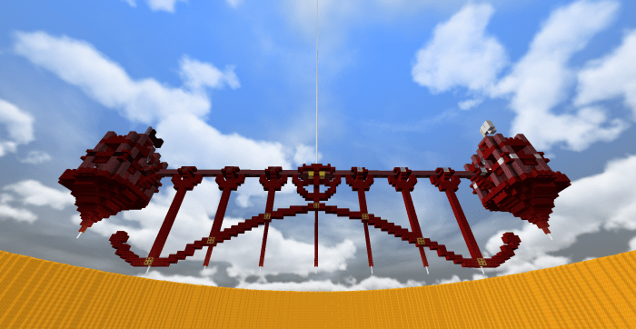 The Bridge of the Nether MCPE Maps minecrafts.us