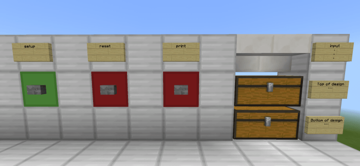 Working Printer V1 MCPE Maps minecrafts.us