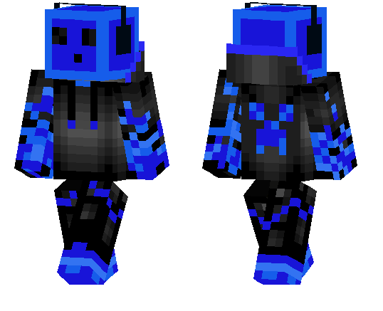 The Blue Gamer Slime MCPE Skins minecrafts.us