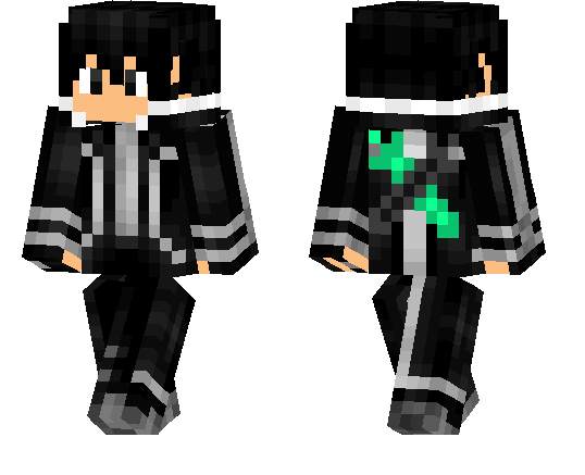Skin Kazuto Kirigaya or Kirito MCPE Skins minecrafts.us
