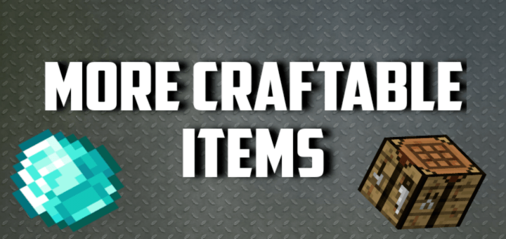 More Craftable Items MCPE Addons/MCPE Mods & Addons minecrafts.us