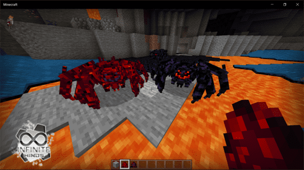 More Spiders Addon V.1.4 MCPE Addons/MCPE Mods & Addons minecrafts.us