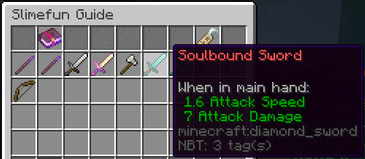 Custom Minecraft Weapons With Slimefun 4 Plugin