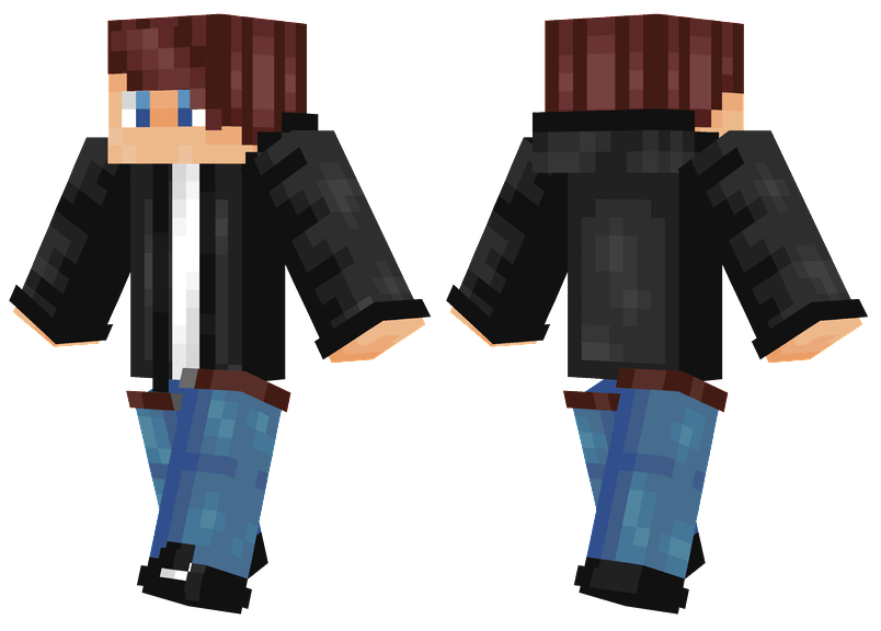Black Jacket Boy Minecraft Skins