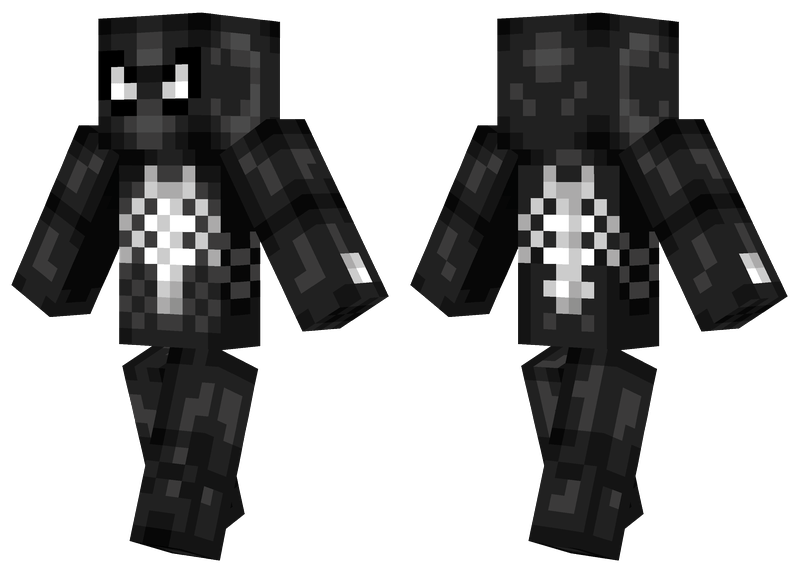 Black Spiderman Minecraft Skins