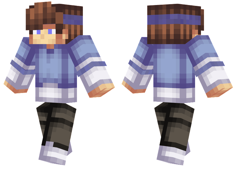 Blue Headband Minecraft Skins