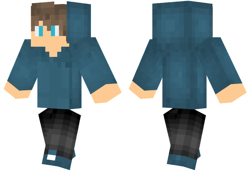 Dark Blue Hoodie Minecraft Skins