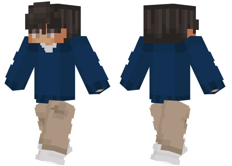 Dark Blue Sweater Minecraft Skins