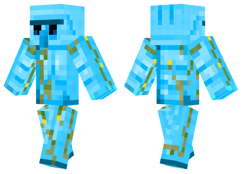Diamond Iron Golem Minecraft Skins