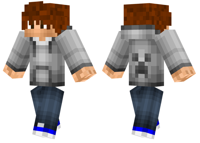 Gray Hoodie Minecraft Skins