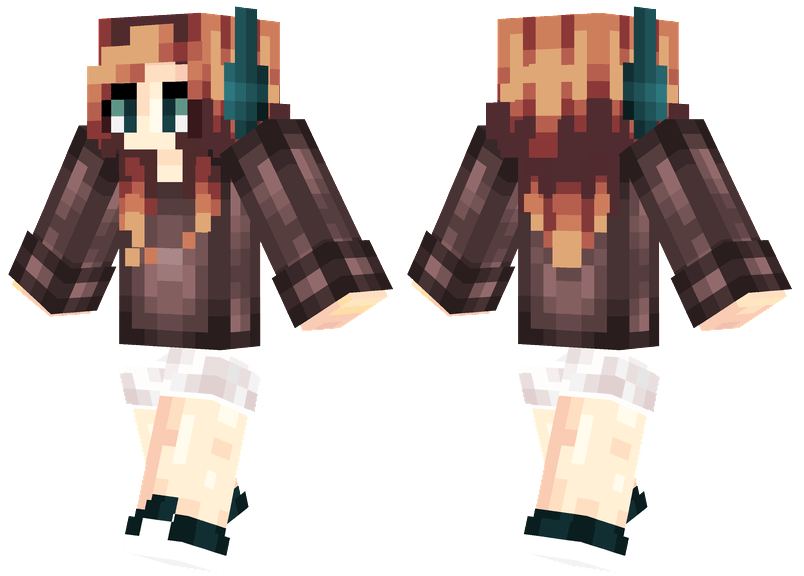 Headphone Girl Minecraft Skins