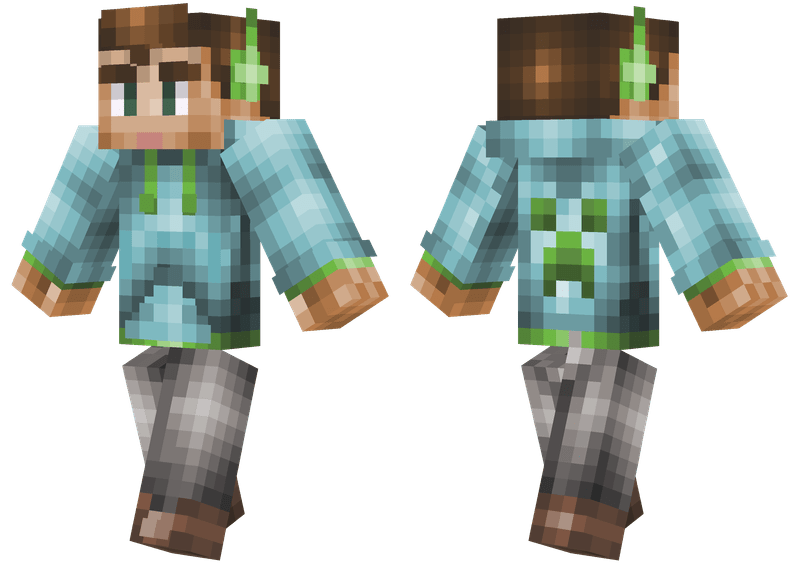 Light Blue Hoodie Minecraft Skins