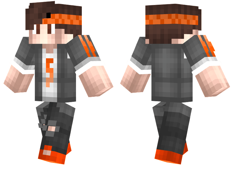 Orange Bandana Minecraft Skins