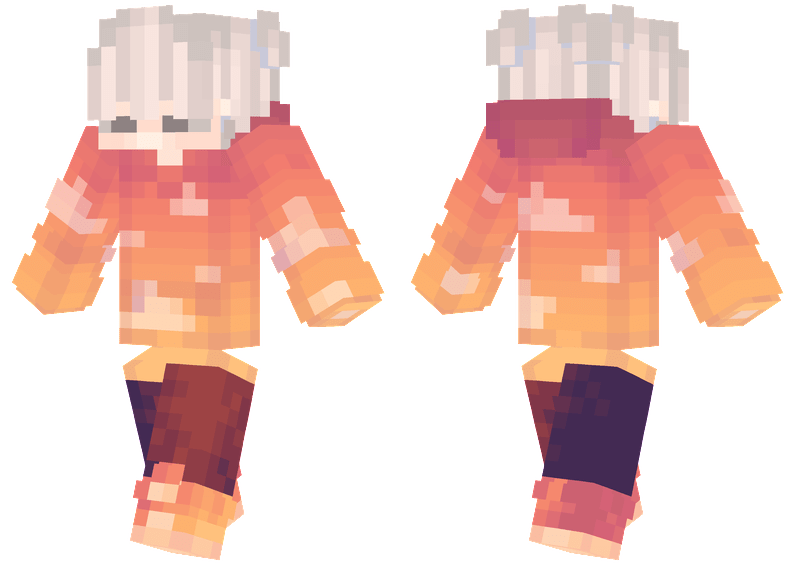 Orange Clouds Minecraft Skins