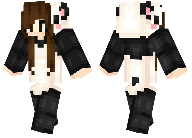 Panda Girl Minecraft Skins