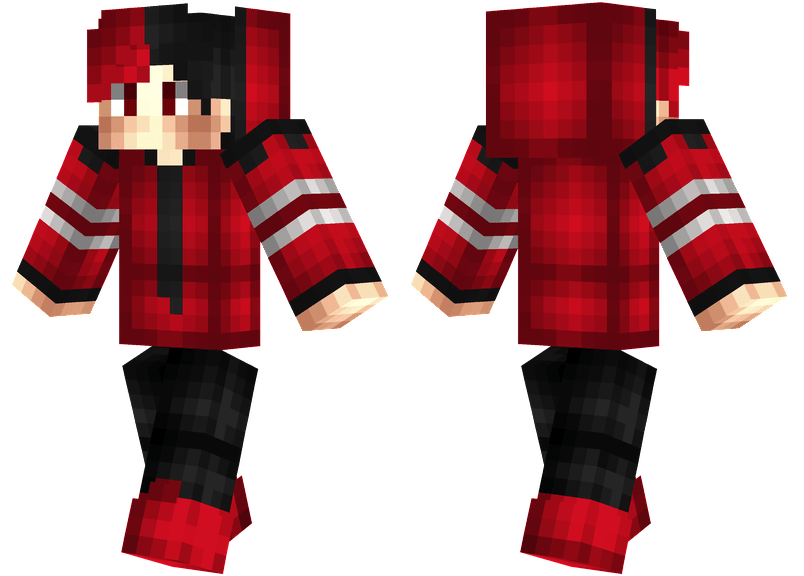 Red and Black Minecraft Skins