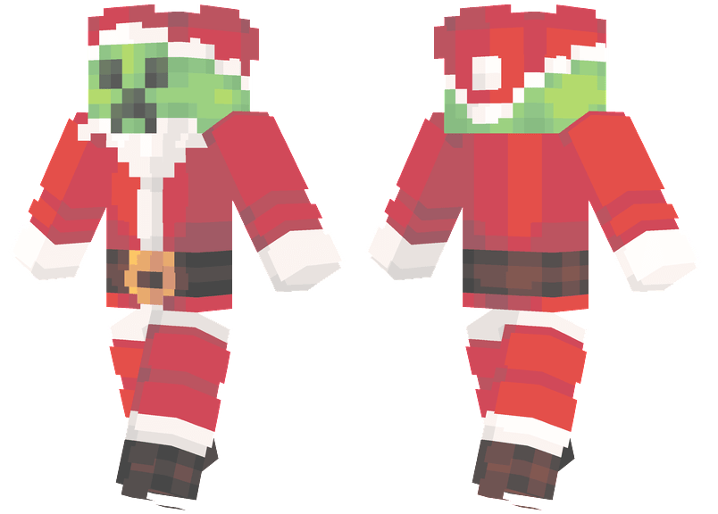 Santa Creeper Minecraft Skins