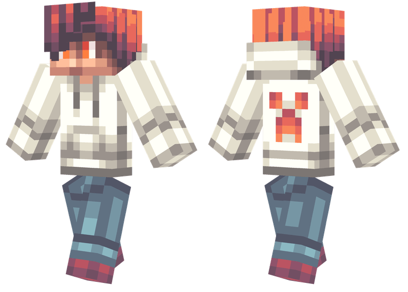 White Hoodie Minecraft Skins