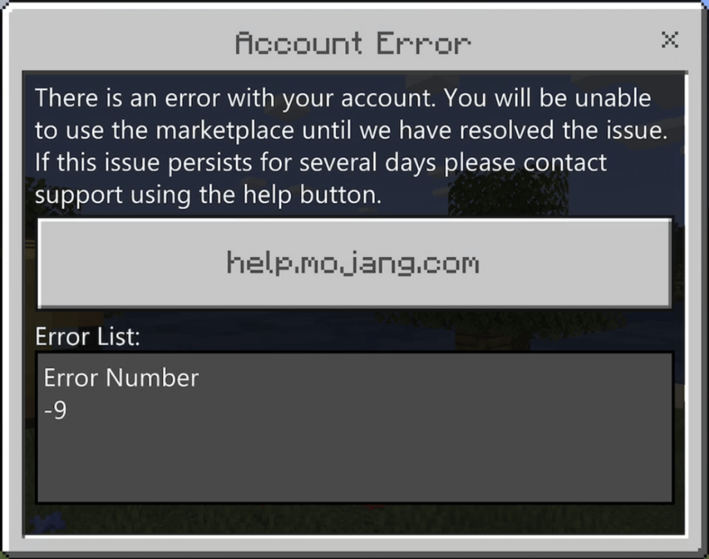 Minecraft Bedrock Microsoft Account Error BMIRSO