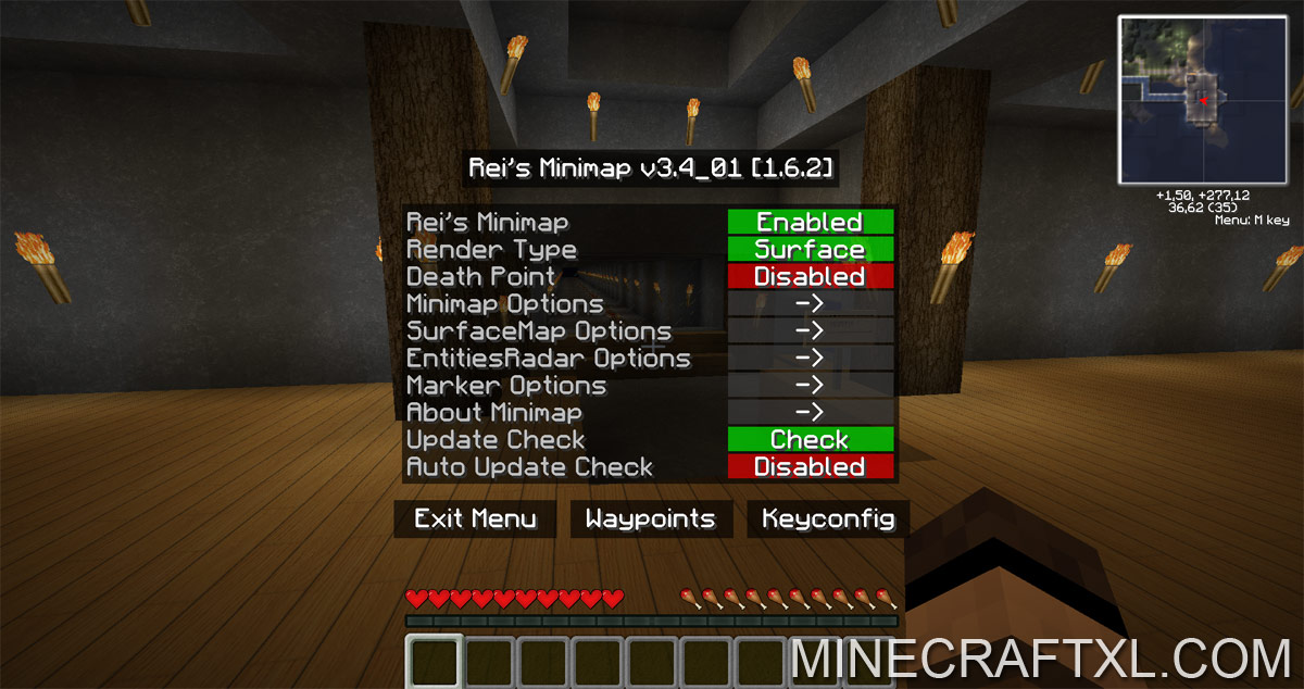 Rei’s Minimap Mod Download for Minecraft 1.6.4/1.6.2 MinecraftXL
