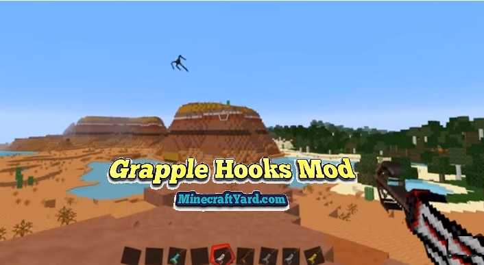 Grapple Hooks Mod 1.14.4/1.13.2/1.12.2/1.11.2/1.10.2 Minecraft Download