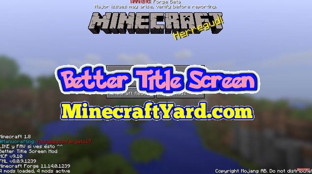 Better Title Screen 1 17 1 1 16 5 1 15 2 1 14 4 Mod Minecraft